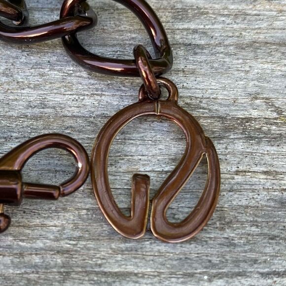 NWOT St. John Designer Bronze Name Plate Chain Link Belt. Luxury Runway - Picture 3 of 6